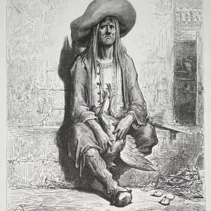 Dore, Fables, Hen with Golden Eggs, Doctors, Bookplate, Art, ~ 240706-WH 290